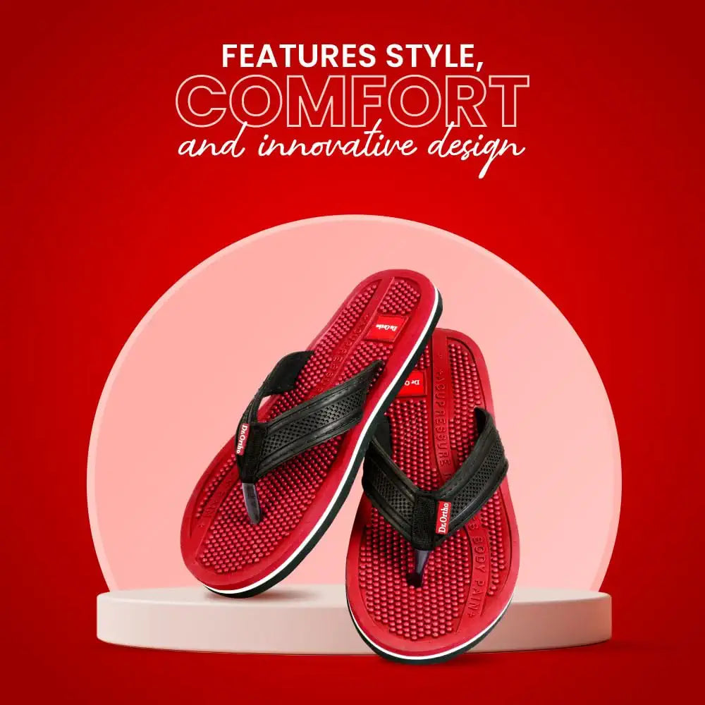 Dr. Ortho Orthopedic Acupressure Slippers for Men & Women | Pain Relief Flip Flops | Comfortable Anti-Slip Footwear